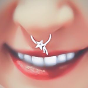 925 Sterling Silver Shooting Star Septum Ring or Daith Cartilage Hoop Earring